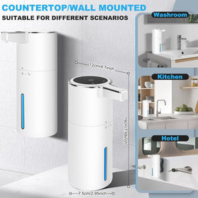 GURITHE dispenser shown in kitchen and bathroom setups for daily family use