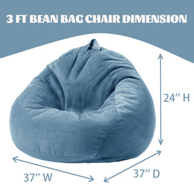 Gurxien bean bag chair handle design enables easy movement.