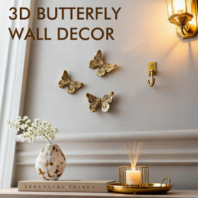 GUSFREUD back design shows easy hanging of 3D butterfly wall decor