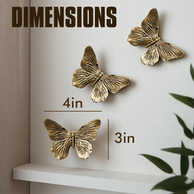 GUSFREUD close-up of resin texture on 3D butterfly wall decor for realism
