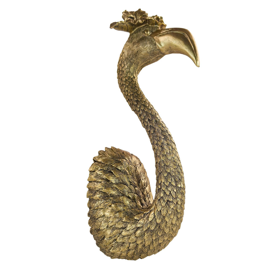 GUSFREUD Vintage Flamingo wall art in gold adds a luxe focal point to any room