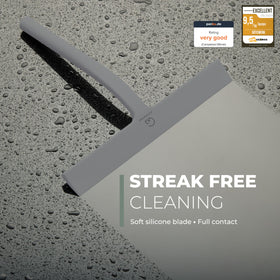 GÜTEWERK squeegee showing stainless steel core for durable daily use