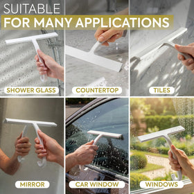 GÜTEWERK squeegee leaves streak free glass and tiles