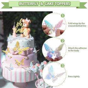 Guudmua butterfly decor adds delicate accents to the decor.