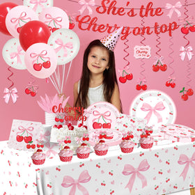Guzbewu Cherry plates 7-inch for colorful servings and sharing