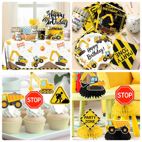 Guzbewu construction balloons four styles add colorful party ambiance.