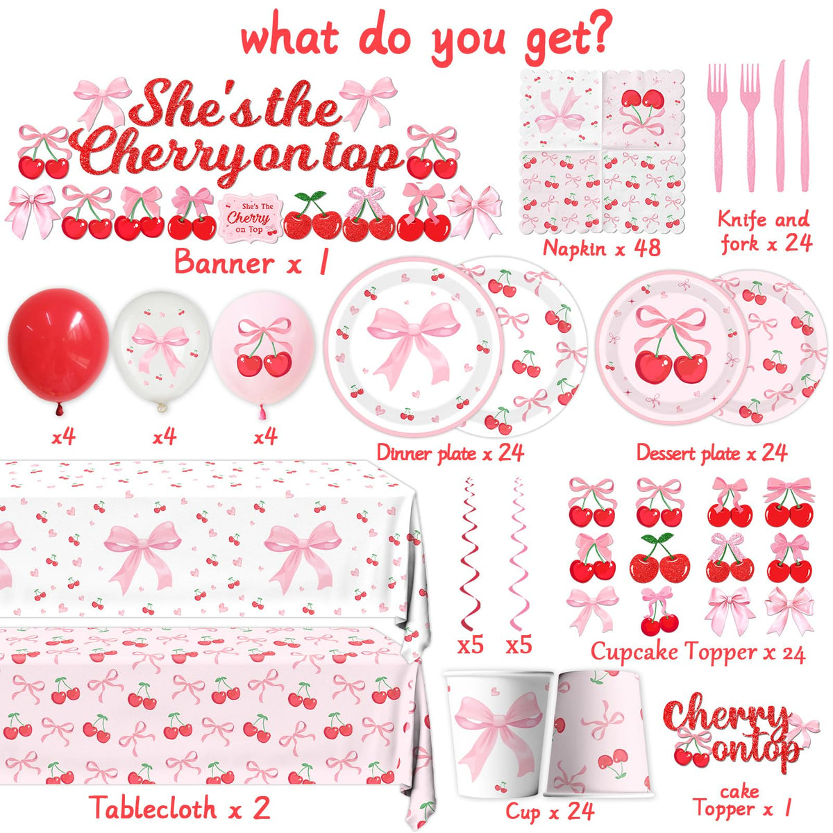 Guzbewu Pink Bow napkins for cohesive decor and quick cleanup