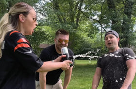 Guzzletech Shotgun Roulette explosion moment demonstrating unpredictable burst for big laughs