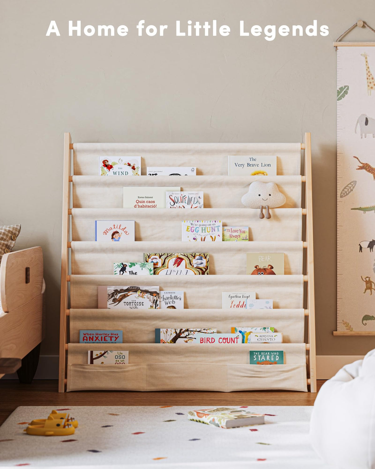 G&W Gruwald Kids Bookshelf compact slim profile for small spaces.