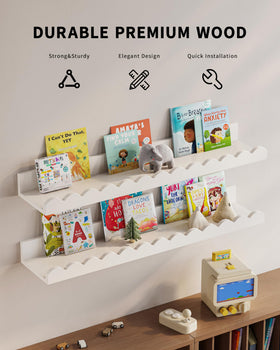 G&W Gruwald space-saving shelves keep rooms tidy.