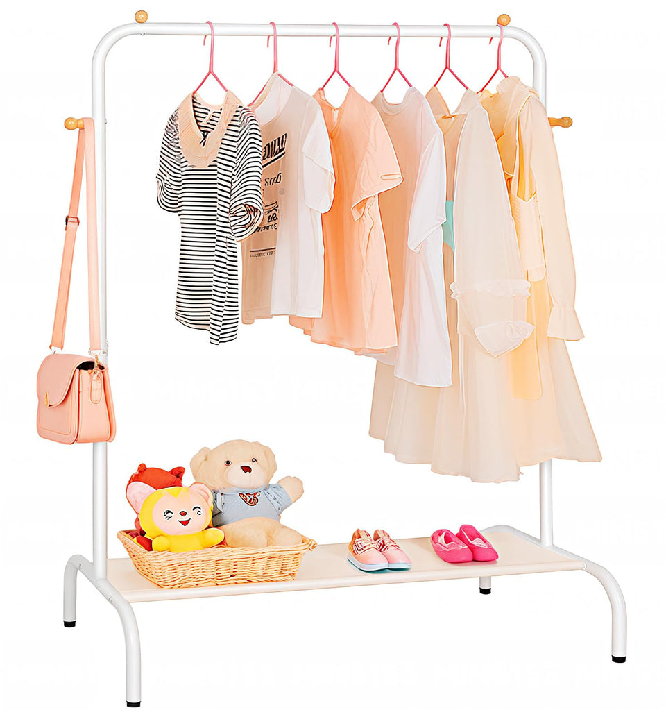 GwJI5do kids clothing rack with main hang bar for easy wardrobe access