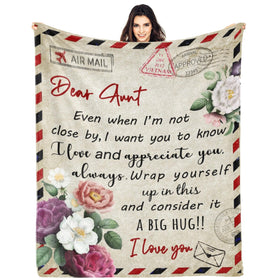 GWLCGFY Aunt Gifts Blanket 60x50 delivers warm comfort for cozy evenings.