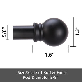 GXOACKJ durable curtain rods hold up to 25 pounds for reliable drapery