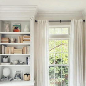 GXOACKJ rustic black finish curtain rods add modern style to your space