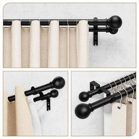 Adjustable GXOACKJ curtain rod ranges 0 to 12 inches for fit