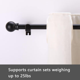 GXOACKJ brackets and hardware included for quick, secure curtain rod installation.