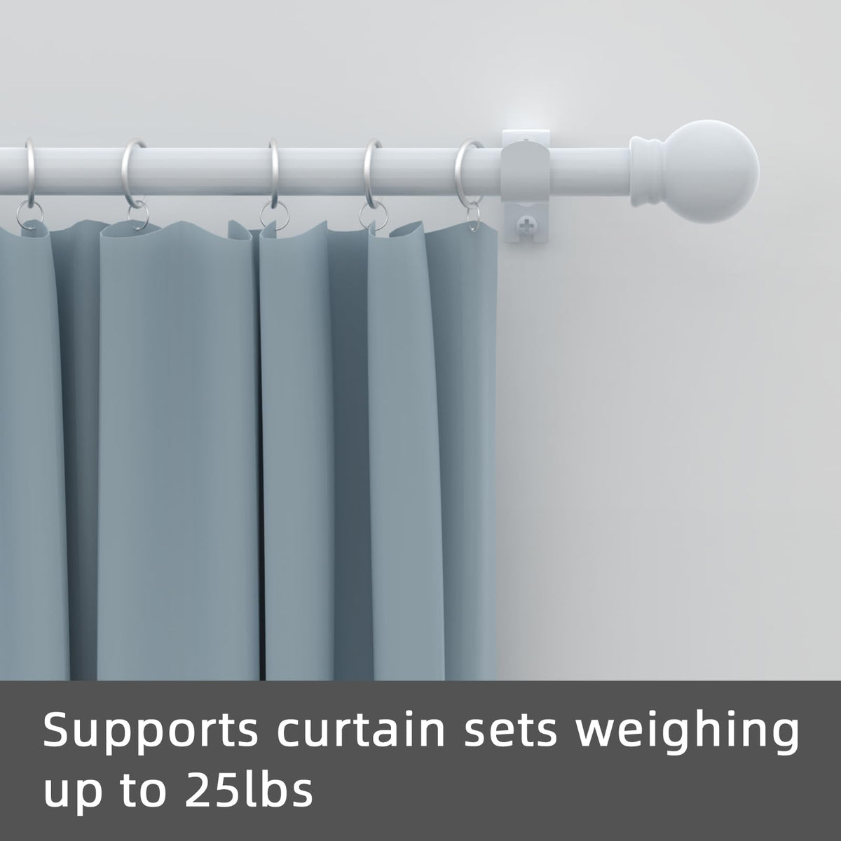 GXOACKJ telescoping curtain rod demonstrates adjustable length for various windows