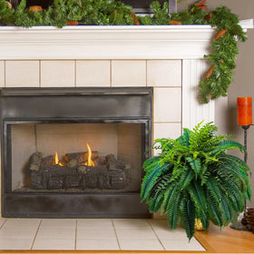 GYERB artificial fern on outdoor decor display for curb appeal