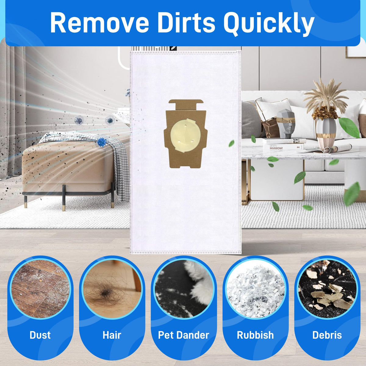 Gygbvo bags easy to install in Kirby vacuums for quick maintenance