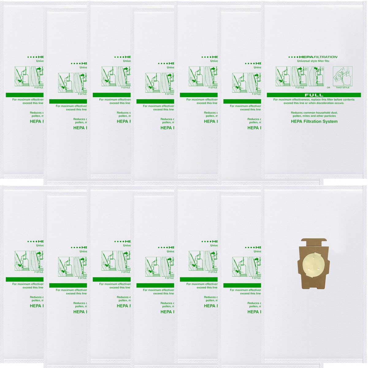 Gygbvo 14-pack HEPA bags for Kirby Sentria, efficient dust containment