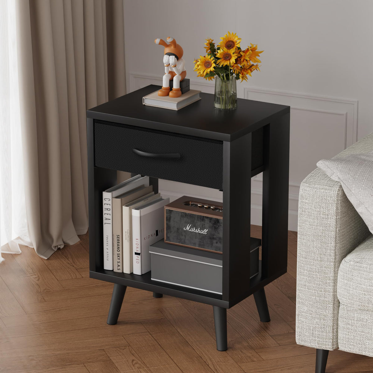 GYIIYUO two-pack nightstands assembly guide for quick setup.