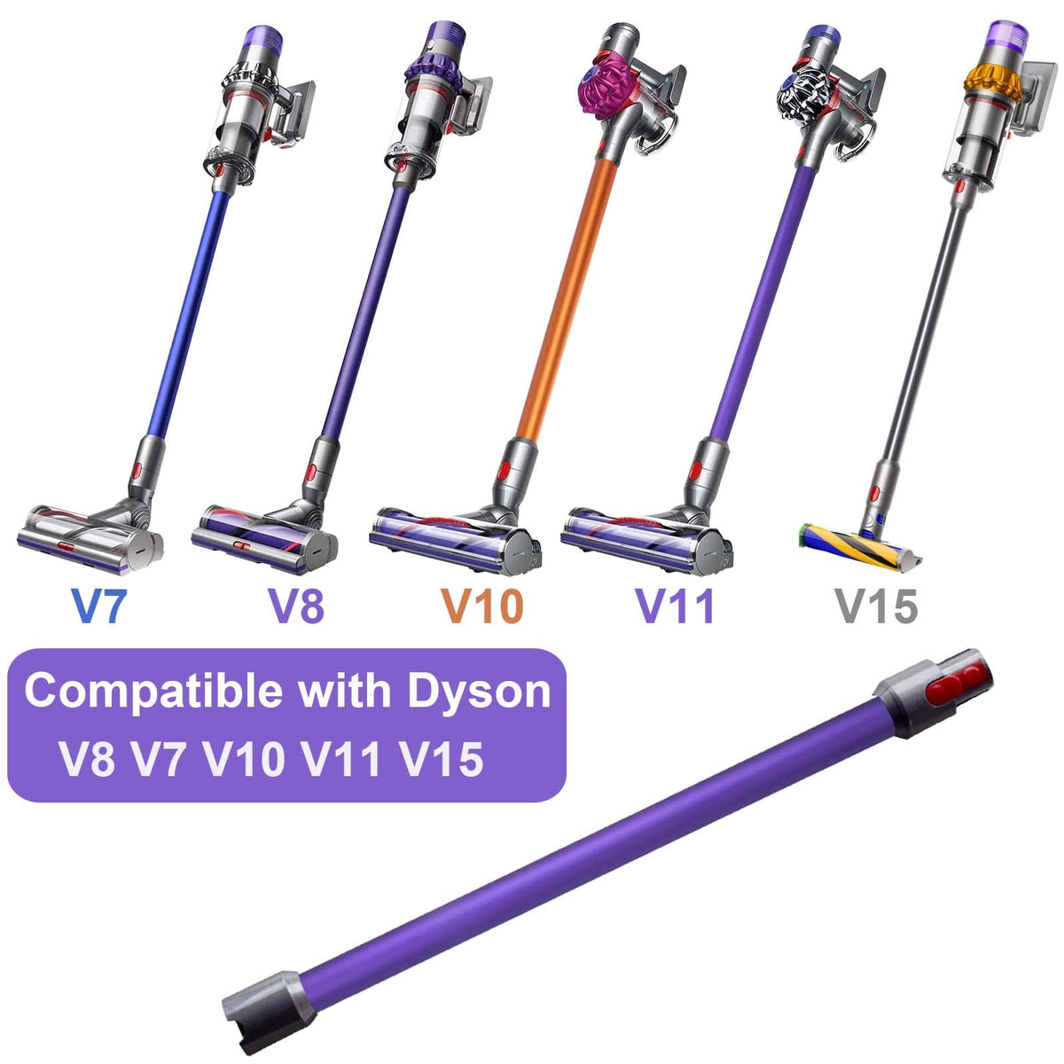 GYLBF extension wand for Dyson V11 provides long reach to ceilings and corners