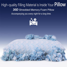 GYlongFA adjustable loft pillow close-up showing removable filling for custom firmness