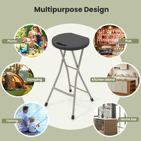 GYMAX multiuse stool suitable for kitchen, patio, camping, and more