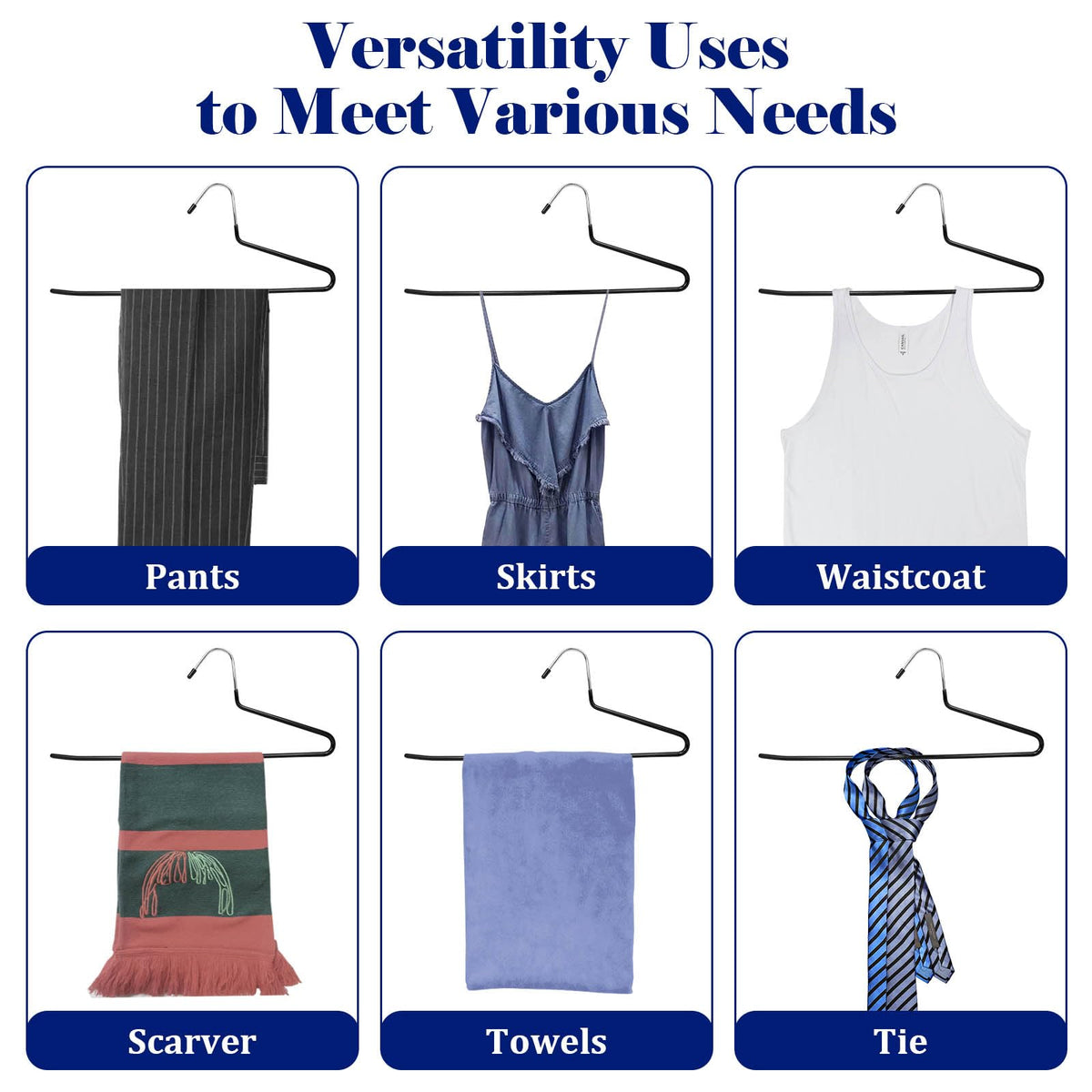 20-pack hanger set for comprehensive closet organization