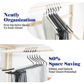 Slim design maximizes closet space for additional hangers