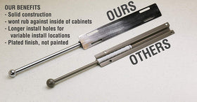 Includes screws for quick, reliable installation of H. Bowes valet rod.