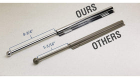 Installation guide showing 32mm hole pattern and mounting compatibility