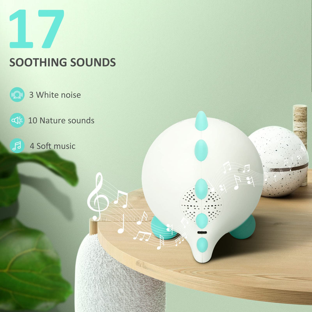 H-chin Dino training clock with nap timer supports quiet rest