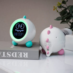 H-chin Kids Alarm Clock uses soft silicone and ABS for safety