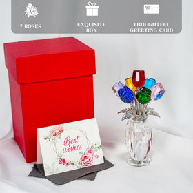 HD Hyaline Dora handmade crystal rose craftsmanship highlight for premium gift