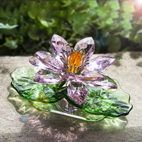 H&D Hyaline & Dora pink sparkle crystal lotus adds charm to weddings