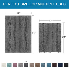 H.VERSAILTEX absorbent bath rugs keep floors dry