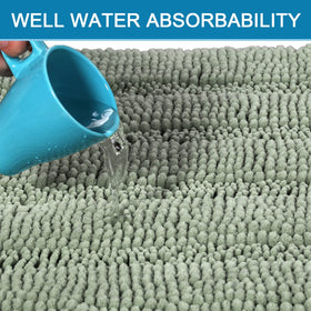 H.VERSAILTEX highly absorbent mat helps keep floors dry.