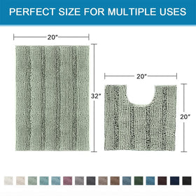 H.VERSAILTEX soft, cozy bath rug for comfortable steps.