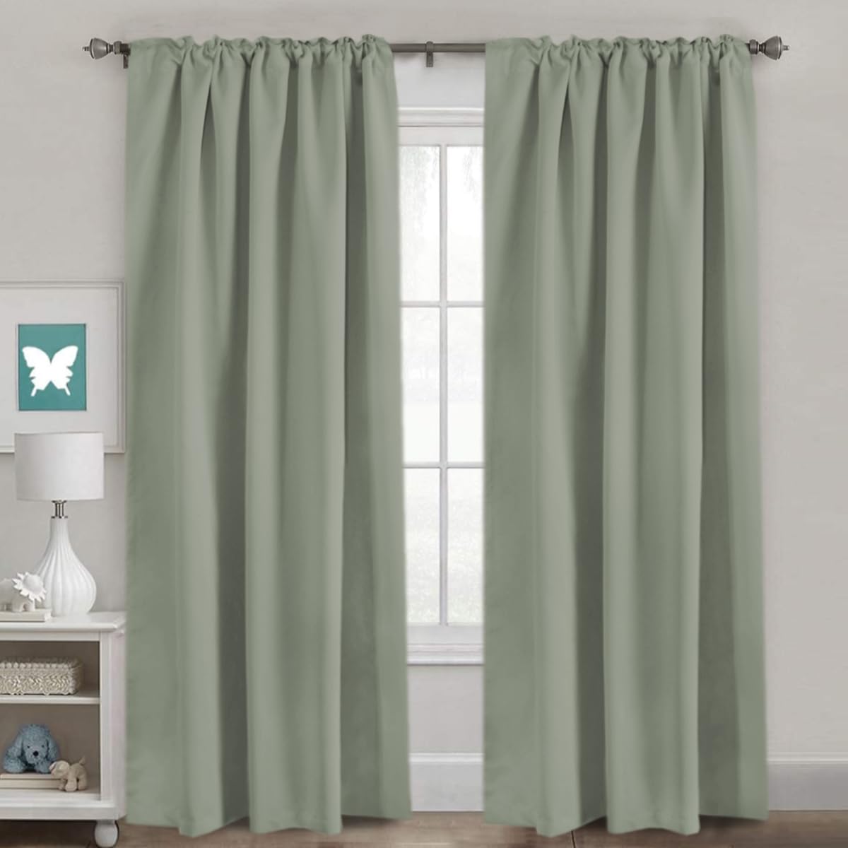 H.VERSAILTEX blackout curtain panel rod-pocket suitable for versatile room-darkening.
