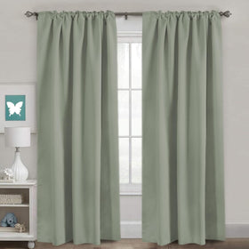 H.VERSAILTEX blackout curtain panel rod-pocket suitable for versatile room-darkening.