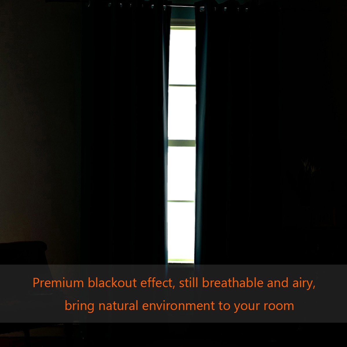 H.VERSAILTEX panel in a bedroom creates a darker, quieter environment