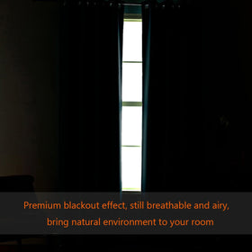 H.VERSAILTEX panel in a bedroom creates a darker, quieter environment