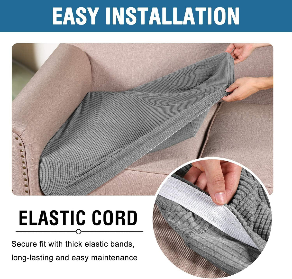 H.VERSAILTEX easy-care cushion cover, machine washable and convenient