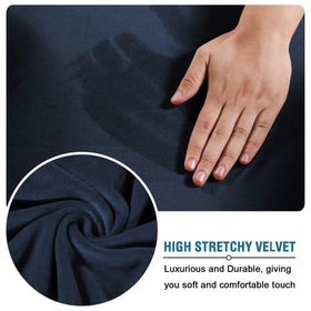 H.VERSAILTEX elastic bottom edges keep the slipcover securely anchored.