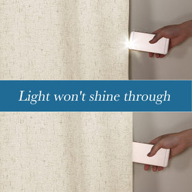 H.VERSAILTEX energy-saving curtain visual suggests reduced glare in living areas.