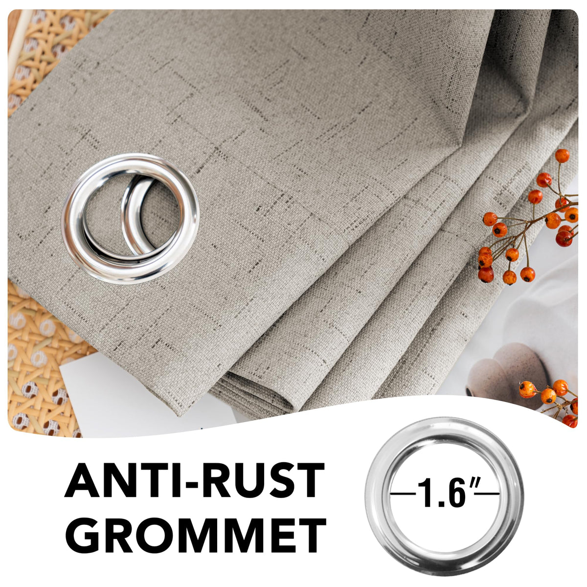H.VERSAILTEX energy-saving drapes improve room comfort and privacy.
