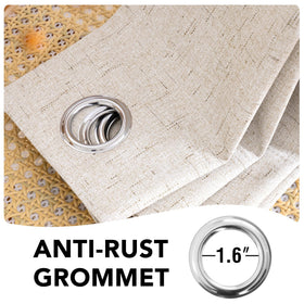 H.VERSAILTEX environmental certification marker on sustainable curtain set