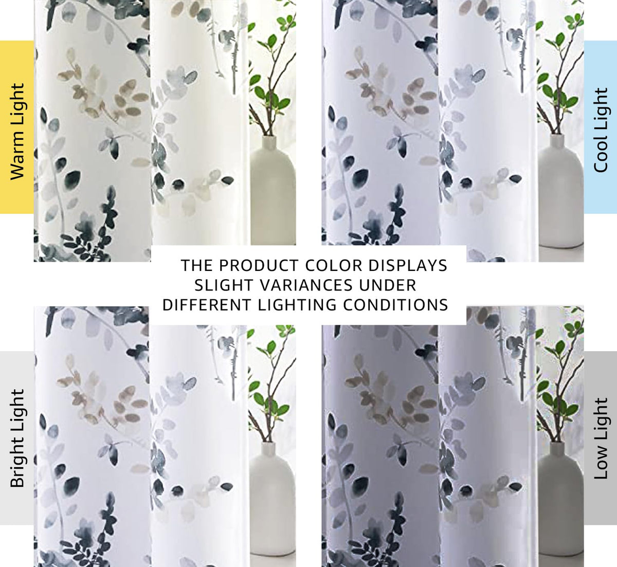 H.VERSAILTEX floral blackout curtain with 8 grommets for easy rod mounting.