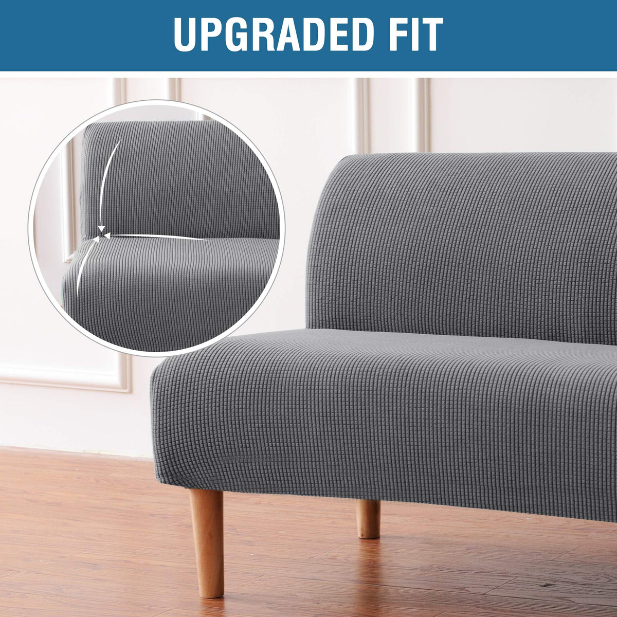 H.VERSAILTEX machine washable futon cover for easy cleaning.
